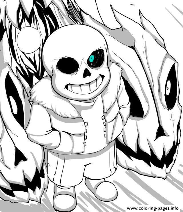 Cool Undertale By Aoshi7 Coloring Pages Printable