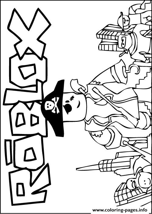 Roblox Pirate coloring