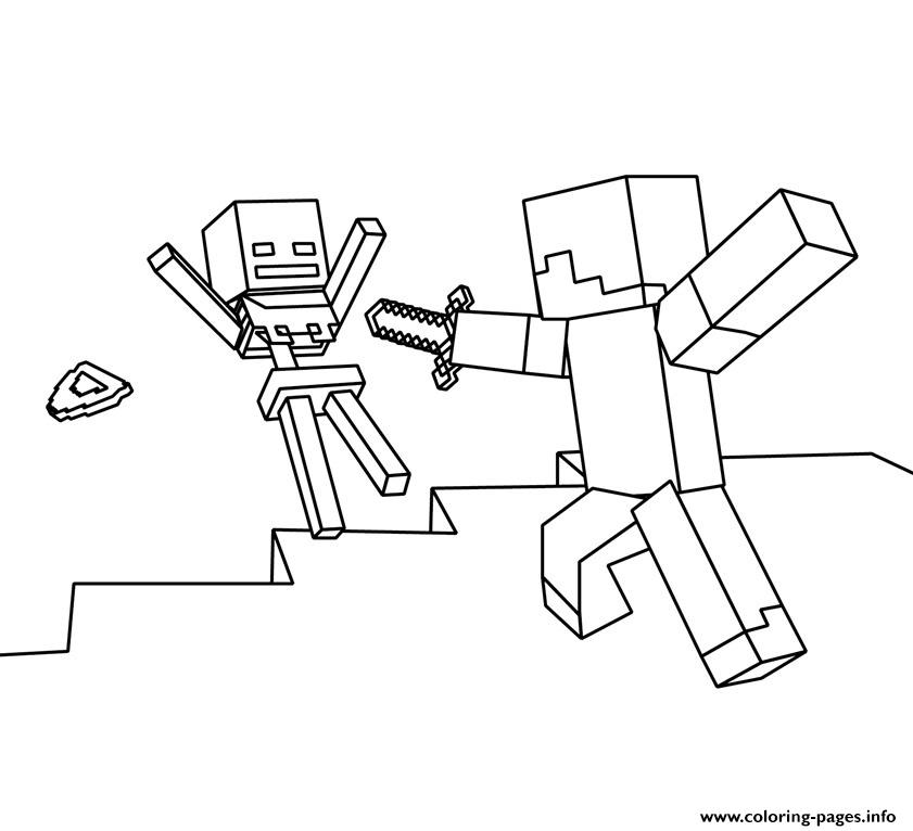 roblox vs minecraft coloring pages printable