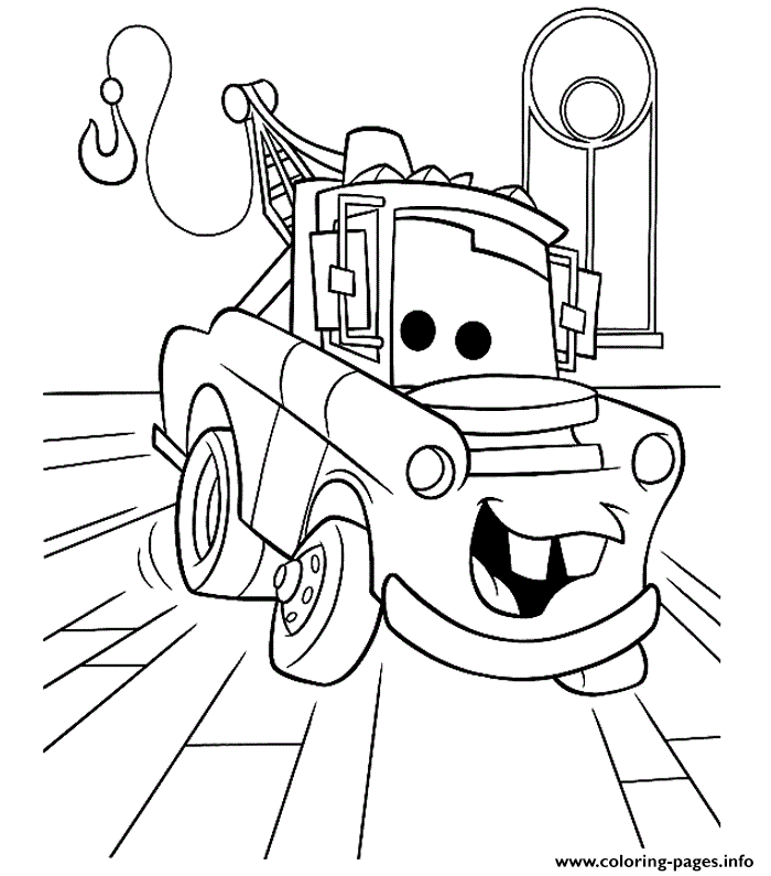 Download Mater Coloring Pages Printable