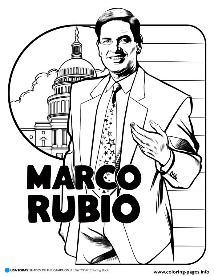 Marco Rubio coloring