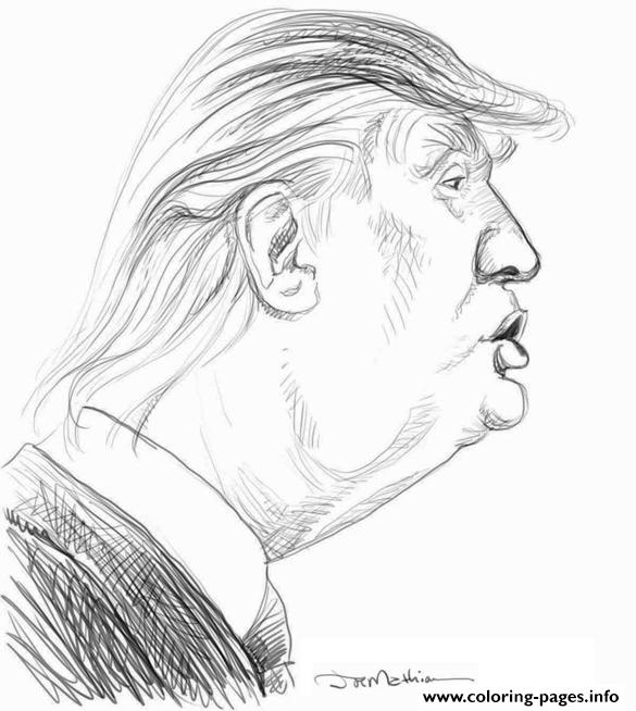 Donald Trump Face coloring