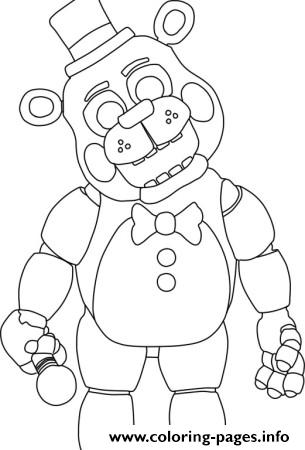 Five Nights At Freddys Fnaf 2 Coloring Pages Printable