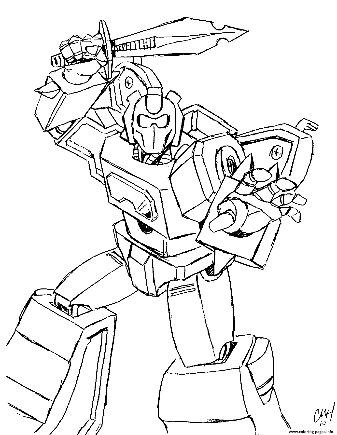 Transformers 3 Coloring Pages Printable