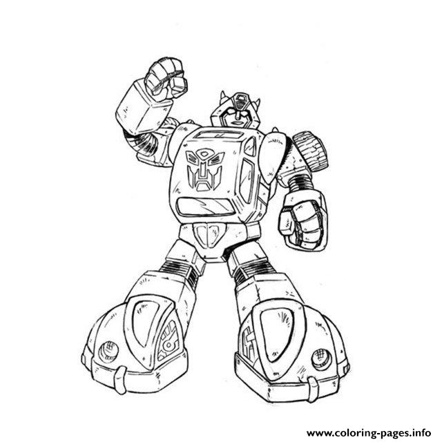 Download Transformers Bumblebee Coloring Pages Printable