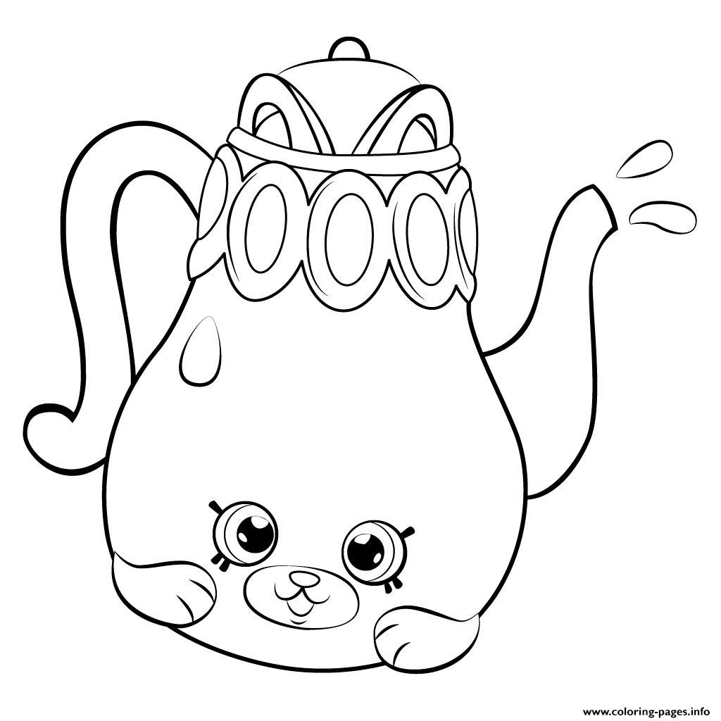 petkins tea pot from season 5 shopkins season 5 printable coloring pages book