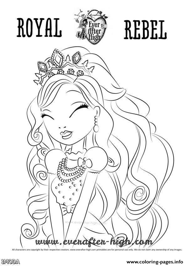 Ever After High Royal Revel Cute coloring