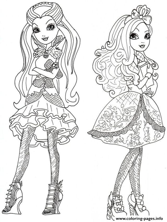 ever after high coloring pages printable