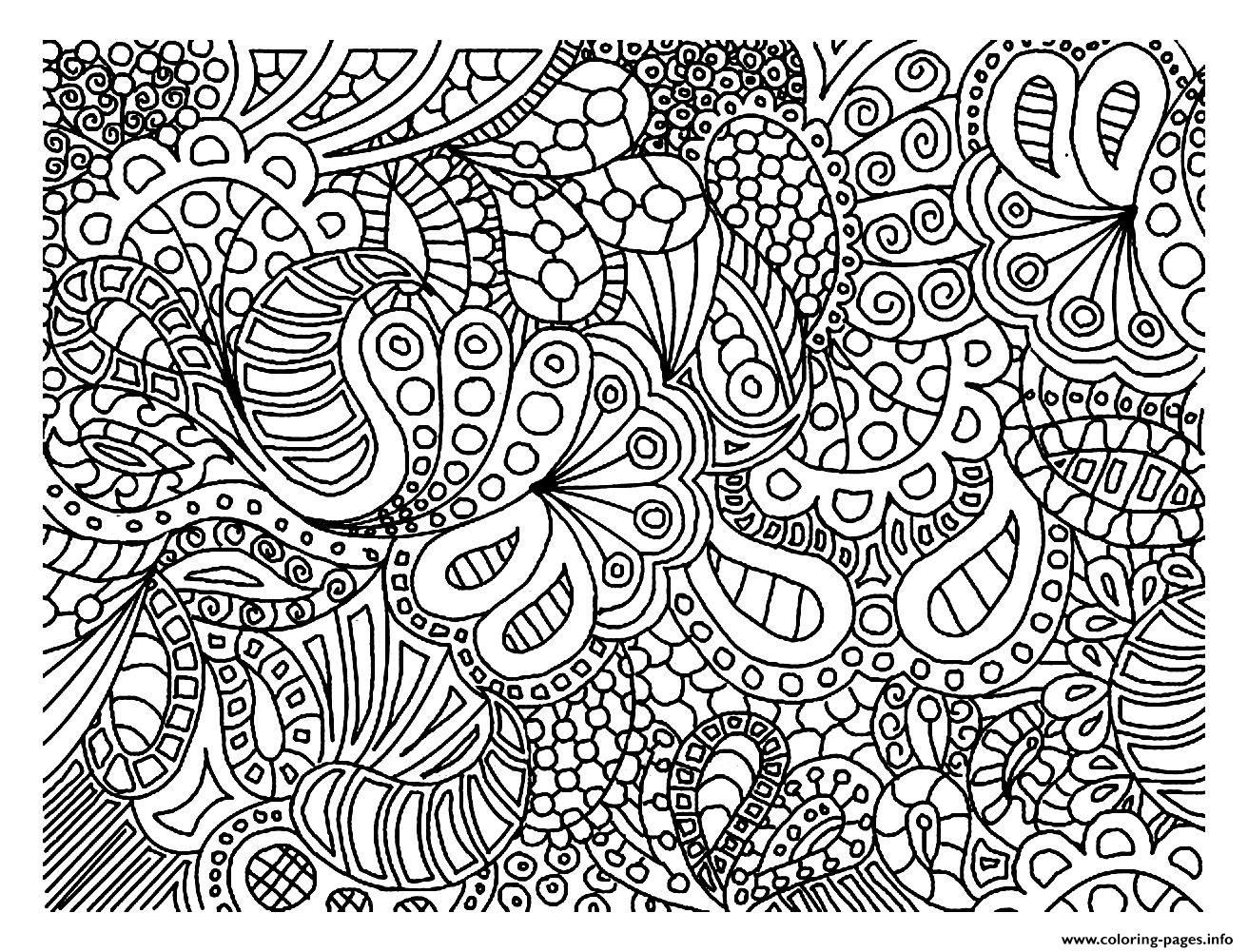 Adult Doodle Art Doodling 2 Coloring Page Printable