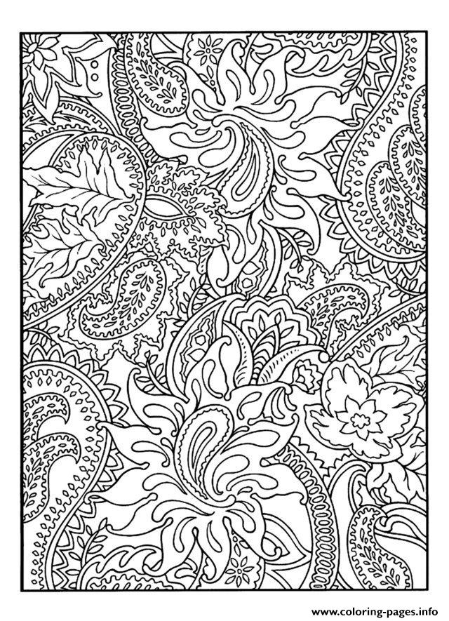 Adult Pretty Patterns Plant coloring