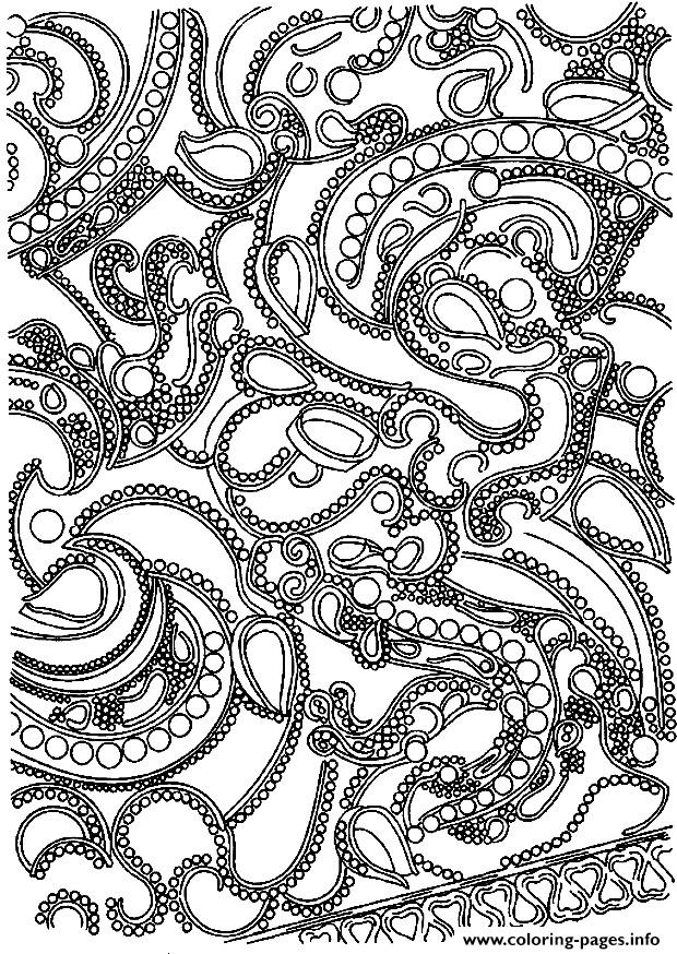 Zen Anti Stress Adult Difficult 8 Coloring Pages Printable