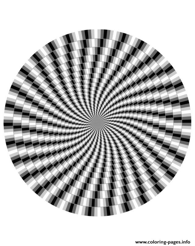 coloring pages of an optical illusions