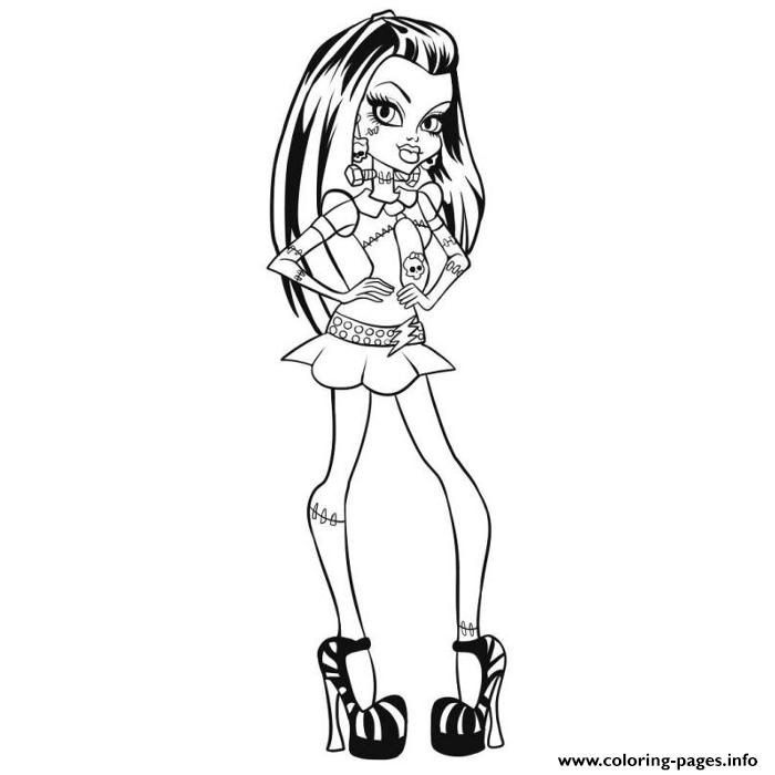Monster High Frankie Stein coloring