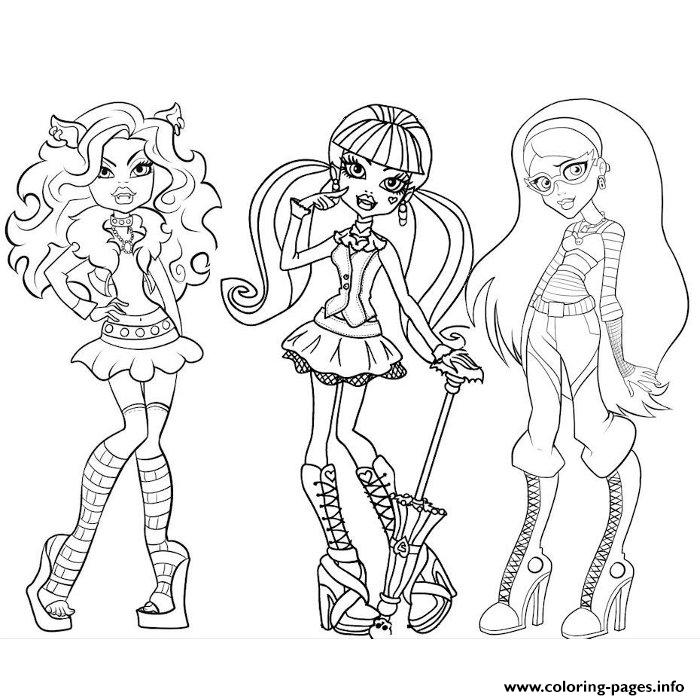 Monster High coloring