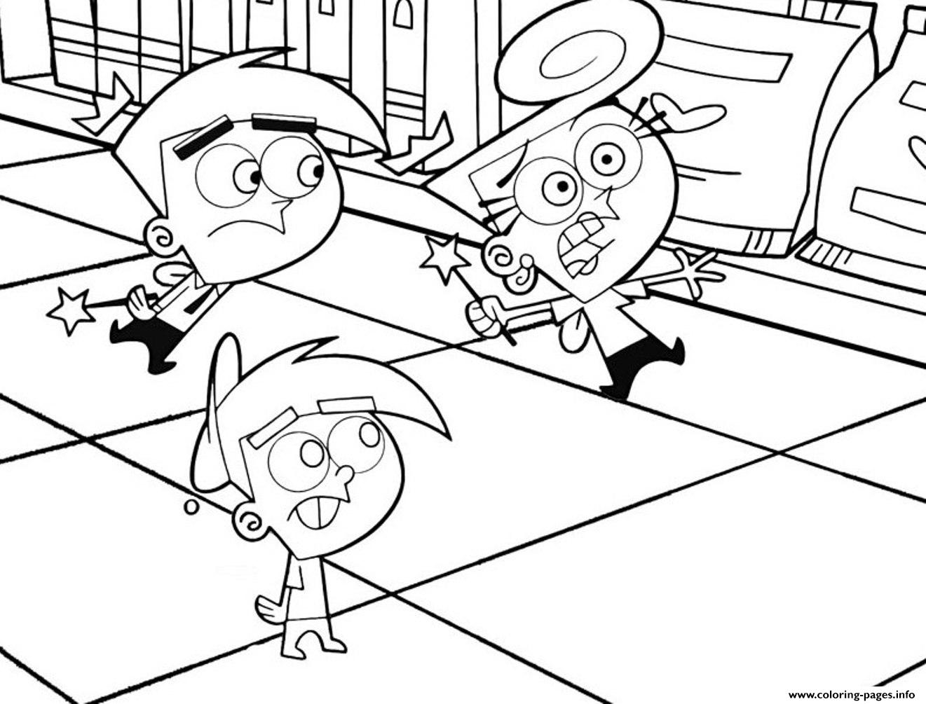 oddparents coloring pages