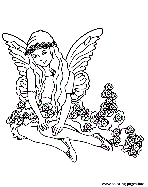 Pretty Girl In Halloween Fairy Costume Posing For Picture Coloring Pages Printable