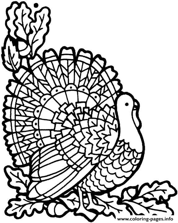 November Turkey coloring