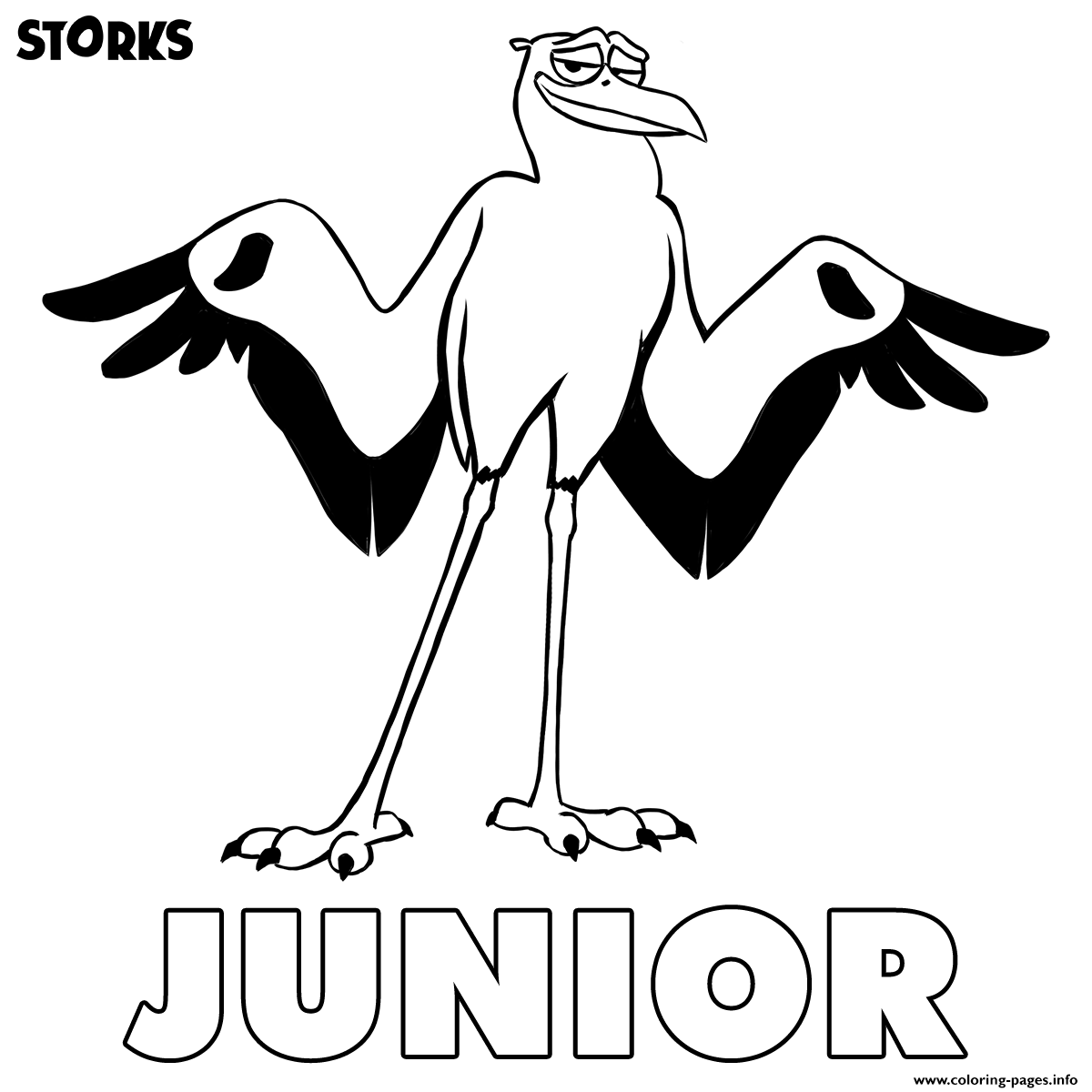 Storks Junior coloring