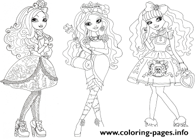 Apple White Briar Beauty Blondie Locks Ever After High Princess coloring