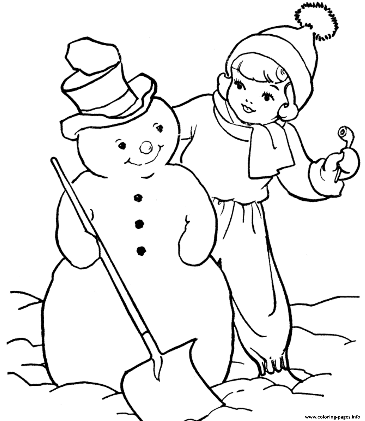 Snowman S For Kids Free7698 coloring