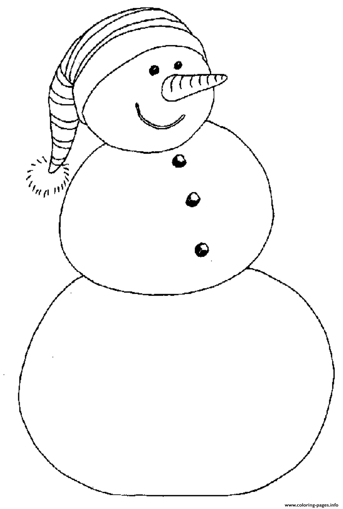 Beannie Snowman Winter S7e22 coloring