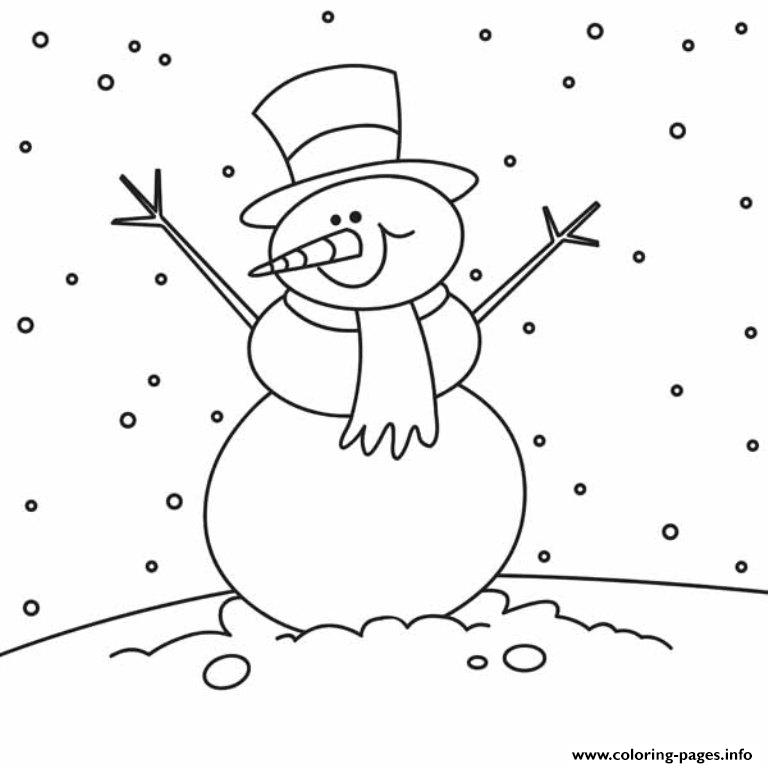 Christmas Winter Holiday Snowman 0cc6 coloring
