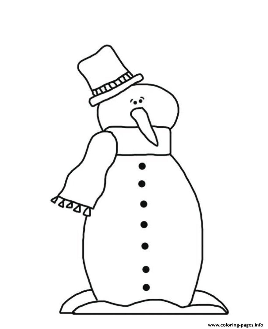 Christmas Winter Guy Snowman 985d coloring