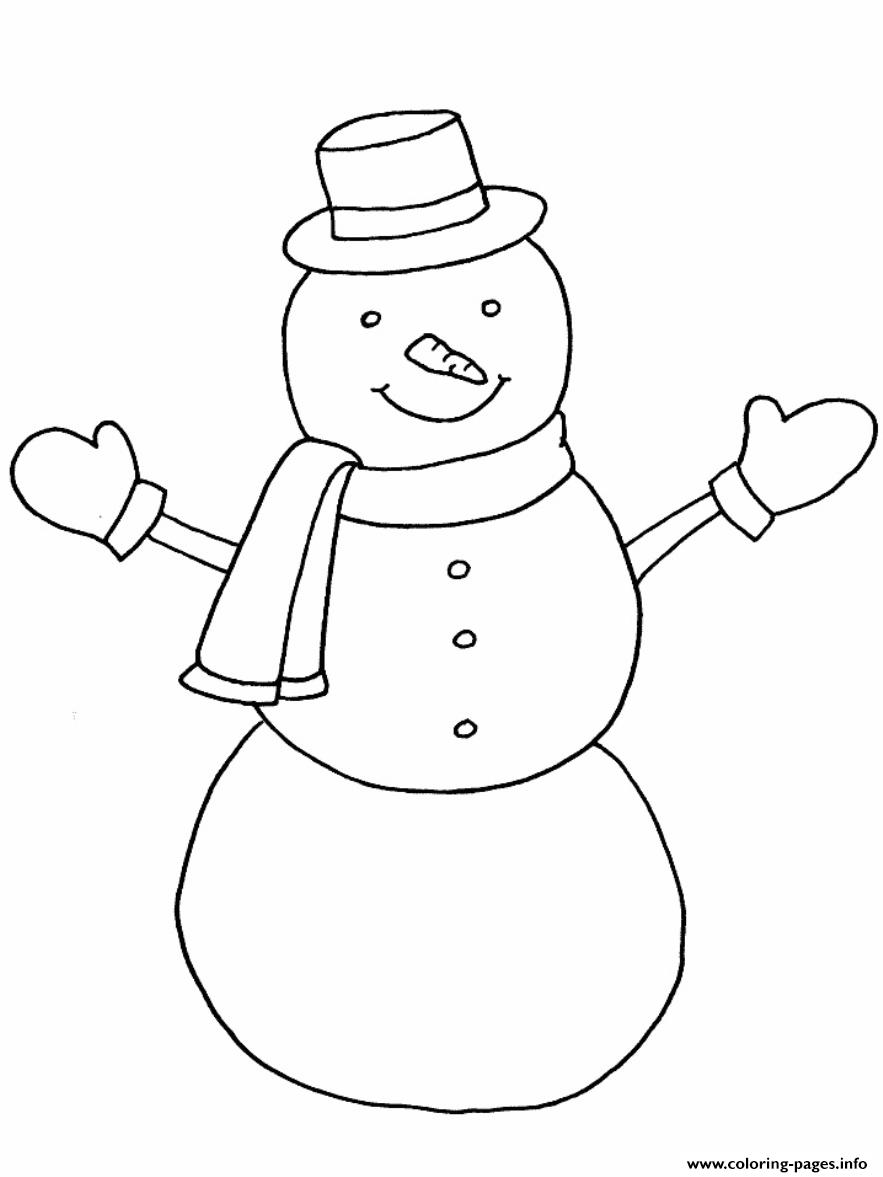 Kids Snowman Sc099 coloring
