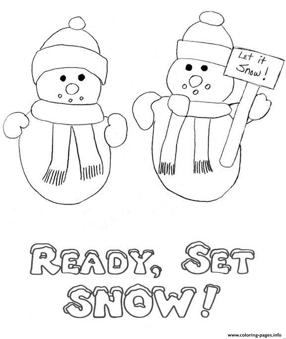 Christmas Winter Snowman 6b2c coloring
