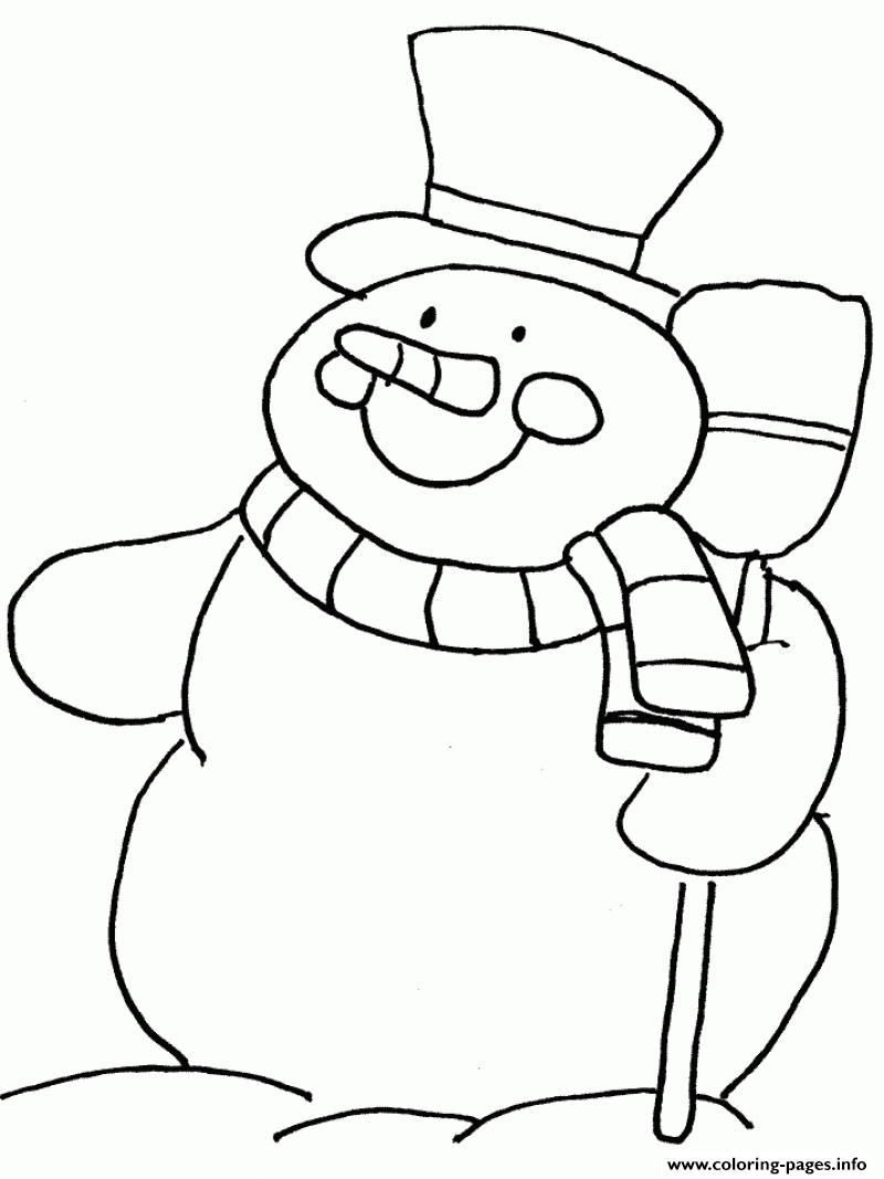 Snowman Winter Themed S12f13 coloring