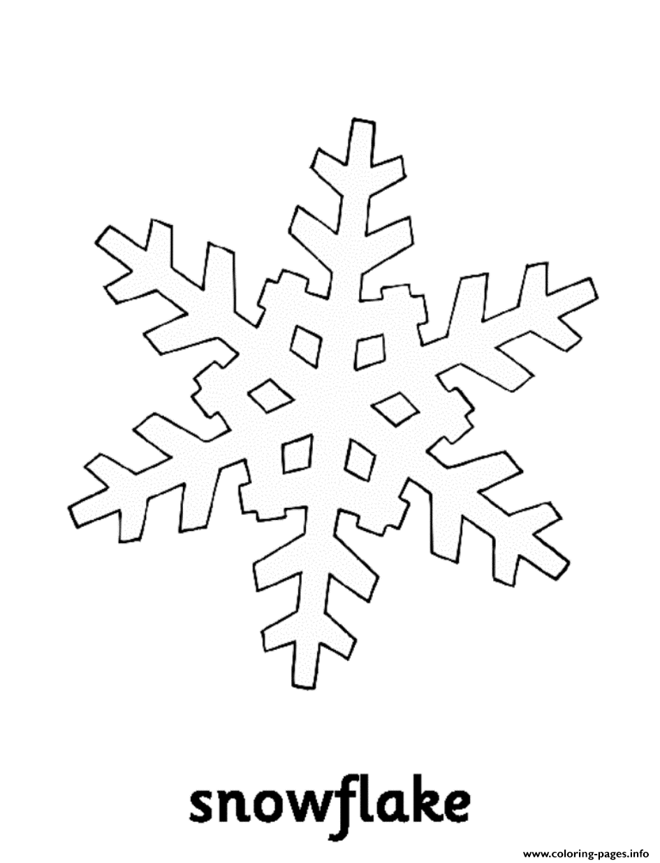 Kids Snowflake Se954 coloring
