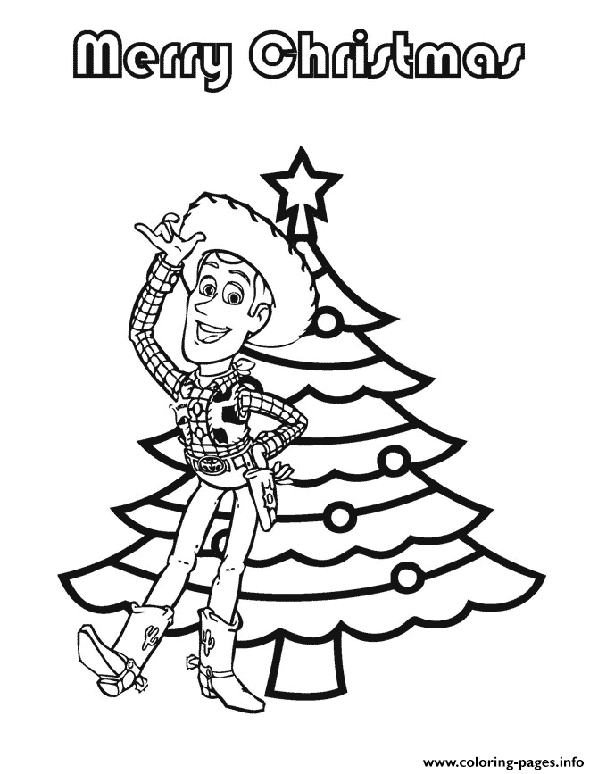 Toy Story Christmas coloring