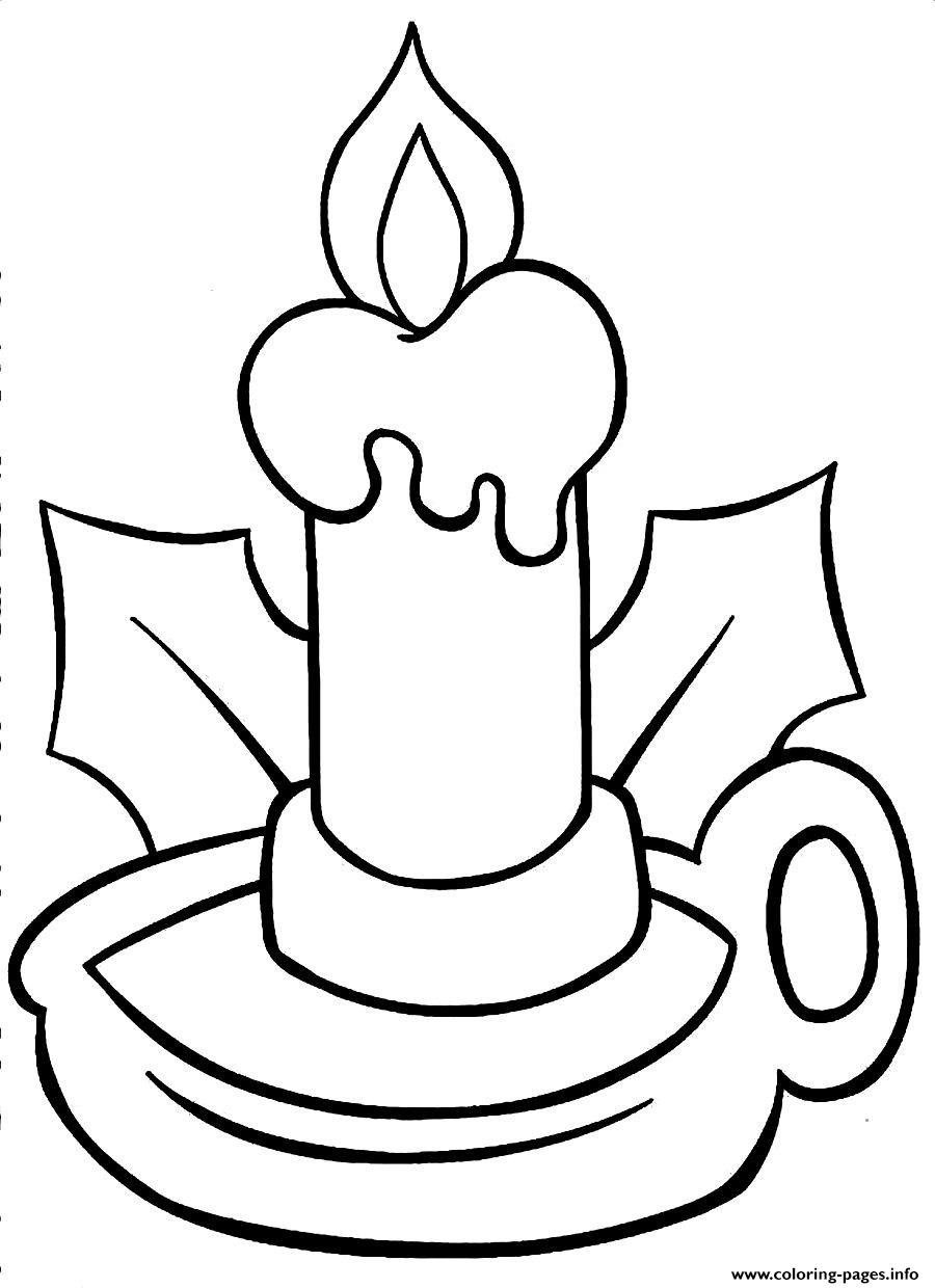 Christmas Light Bulb Coloring Page Printable