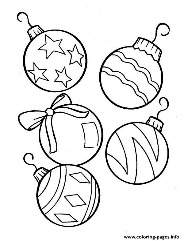 4300 Coloring Pages Christmas Ornaments Printable Pictures