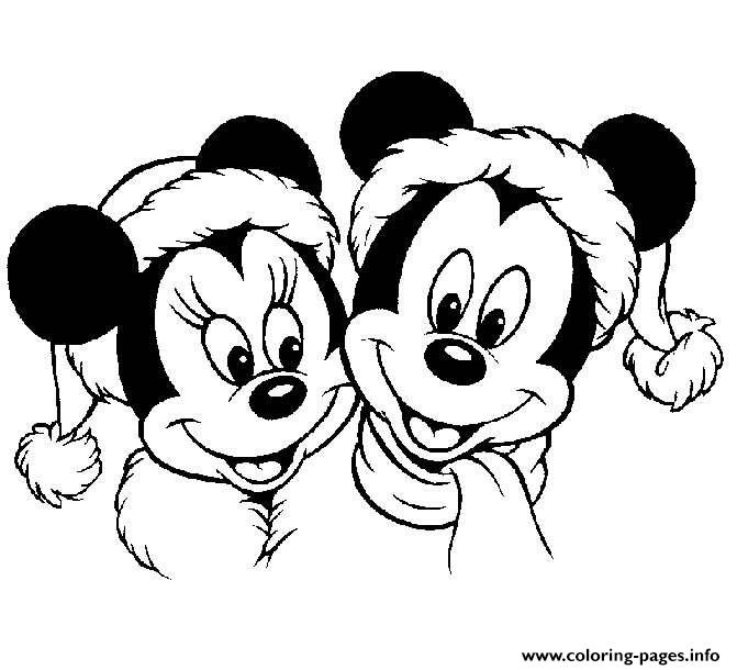 Mickey Mouse Disney Christmas 2 coloring