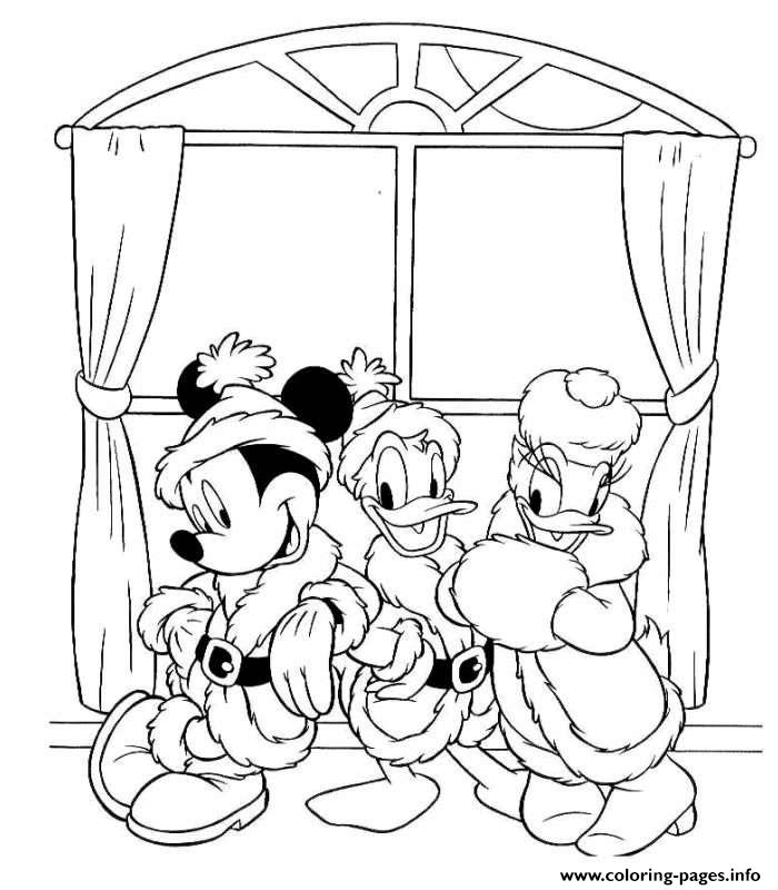 Mickey Disney Christmas 14 coloring