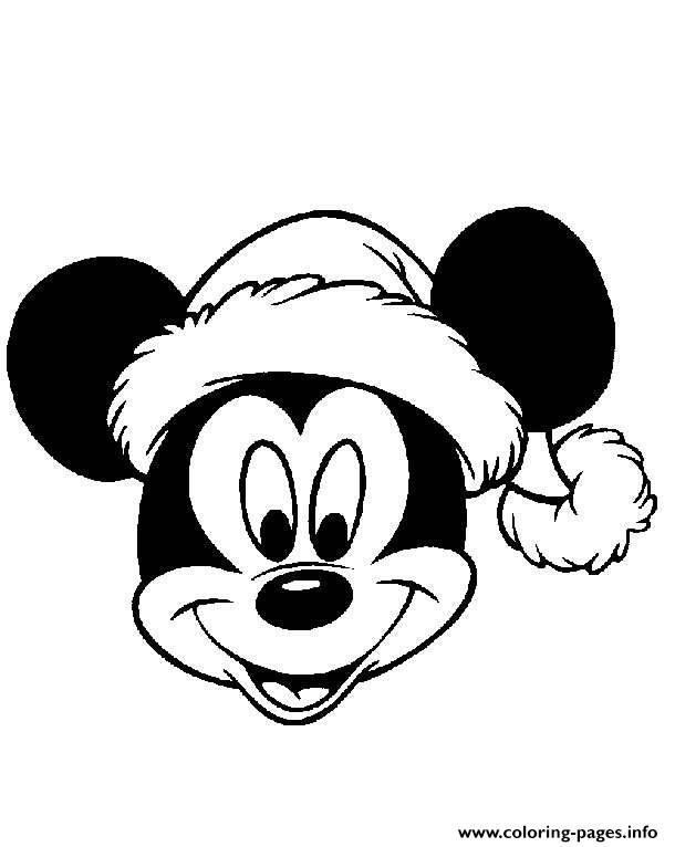 mickey mouse christmas coloring pages free