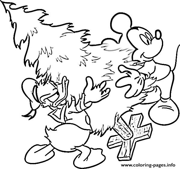 Walt Disney Christmas Cartoon coloring