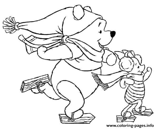 Winnie The Pooh Disney Christmas 1 coloring