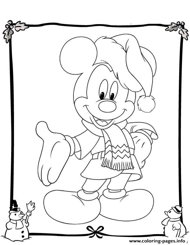 Mickey Disney Christmas 19 coloring