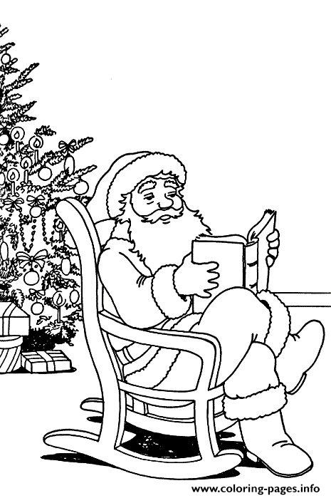 Christmas Santa Claus With Tree 82 coloring