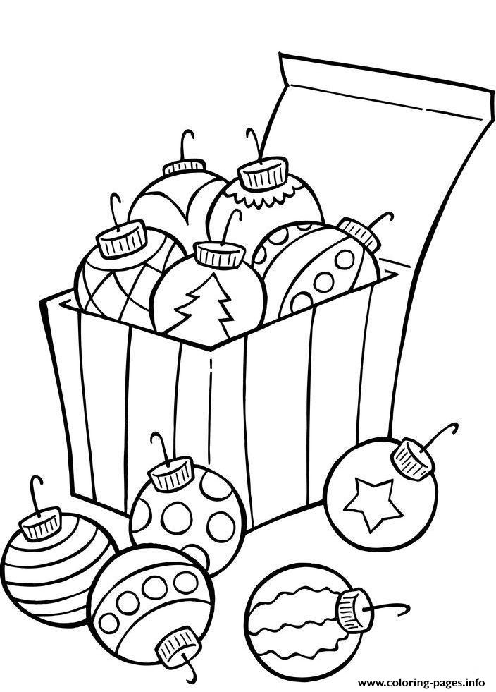 Ornaments For Christmas Tree 8541 Coloring page Printable