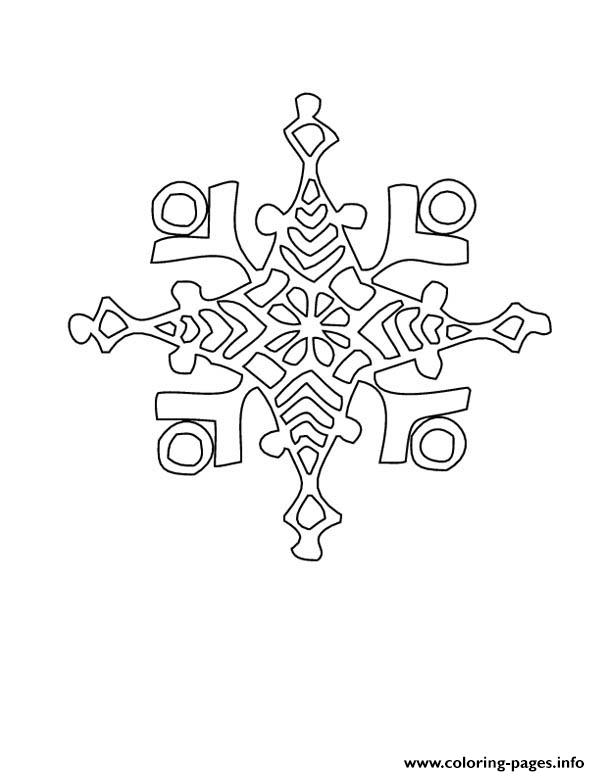 Winter Snowflake coloring
