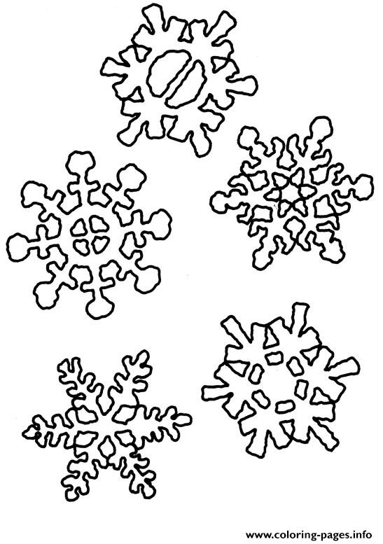 Christmas Snowflake Printable 1 coloring