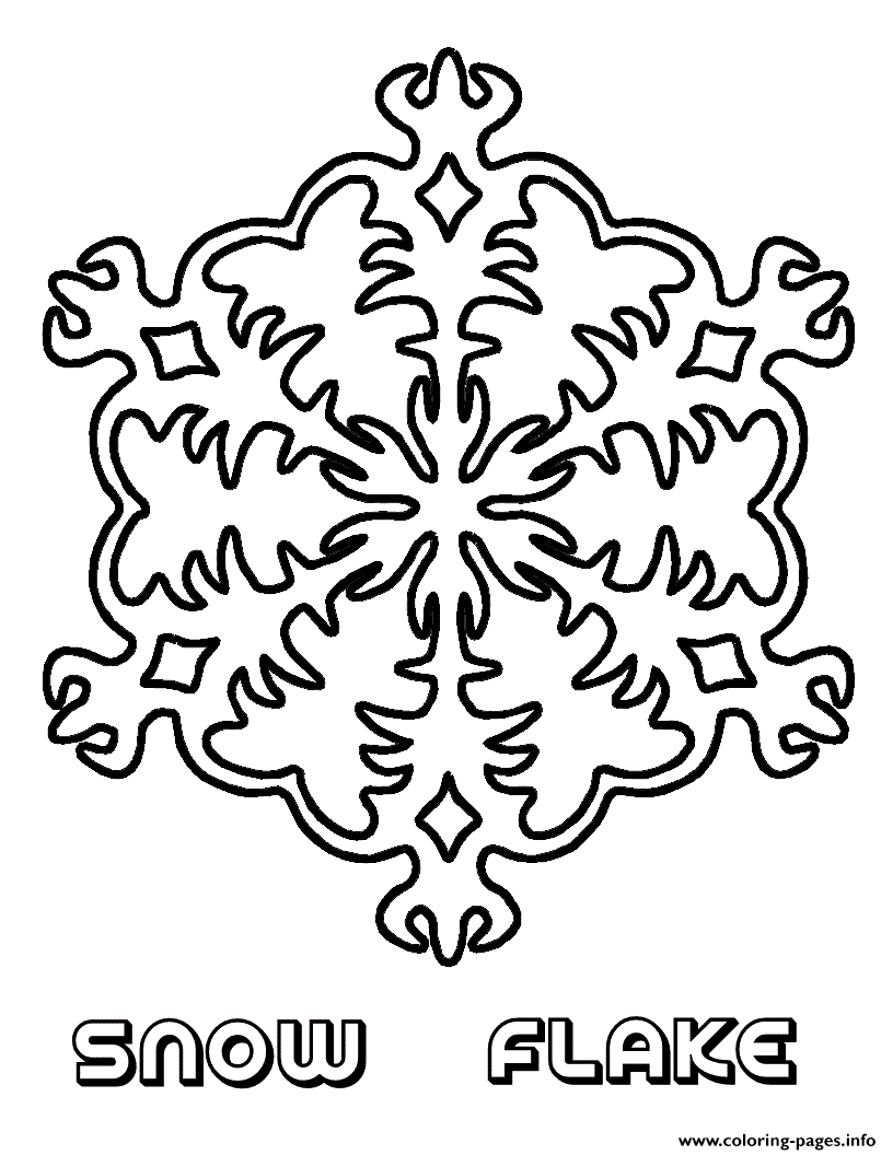 Snow Printable coloring