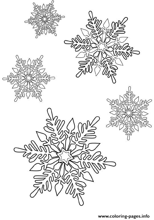 Christmas Snowflake Printable coloring