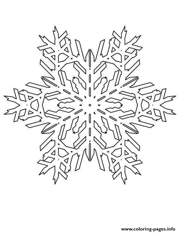 Coloring Pages Snowflake Patterns 1 coloring