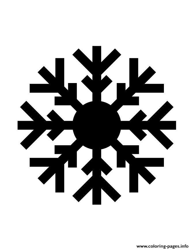 Snowflake Silhouette 189 coloring