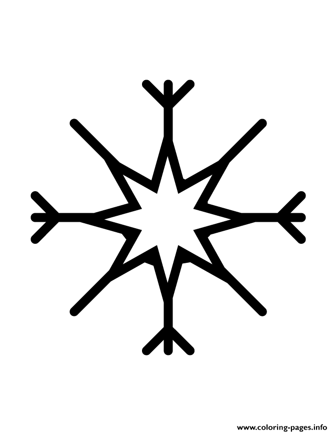 Snowflake Silhouette 40 coloring