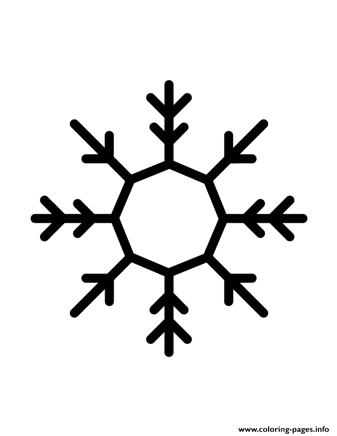 Snowflake Silhouette 33 coloring